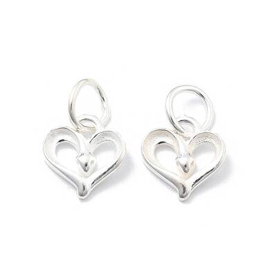 925 Sterling Silver Heart Charms
