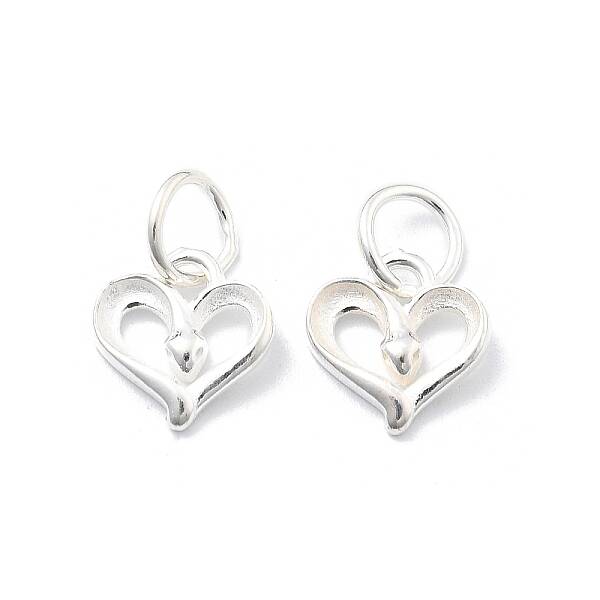 925 Sterling Silver Heart Charms
