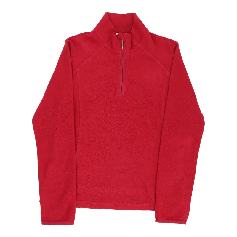 Champion 1/4 Zip - Medium Red Cotton