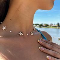 Summer Sea Star and Pearl Necklace