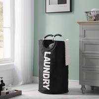 Large Capacity Laundry Basket with Soft Cushion Handle, Waterproof Clothes Basket, Collapsible Laundry Hamper, Home Organizer...
