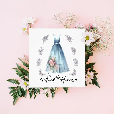 Maid of Honor Thank You Card