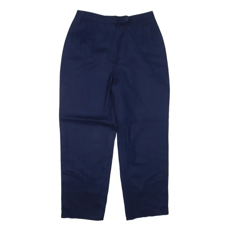EVAN-PICONE Trousers Blue Relaxed Straight Wool Womens W28 L27