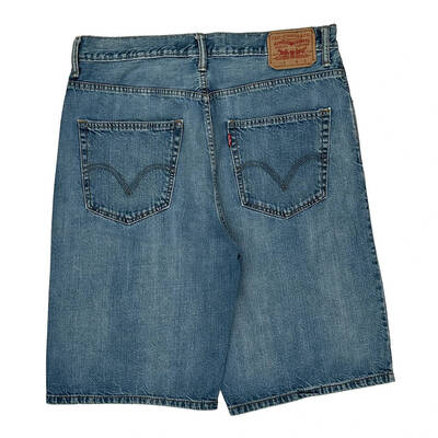 569 Levis Baggy Denim Shorts - 34W 12L Blue Cotton