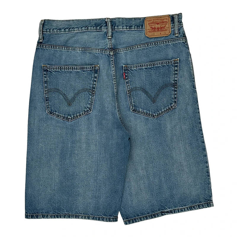 569 Levis Baggy Denim Shorts - 34W 12L Blue Cotton