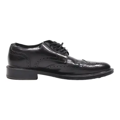 TODS Brogue Shoes Black Leather Mens UK 5.5