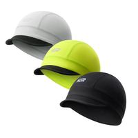 LongLong 2 Pack Cooling Skull Cap for Men - Sweat Wicking Lightweight Short Brim Bush Hat Liner, Cycling Skull Caps, Head Sku...