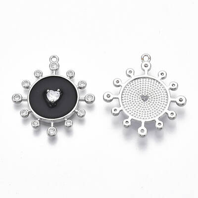 Brass Enamel Pendants