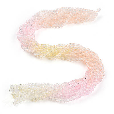 Transparent Glass Beads Strands
