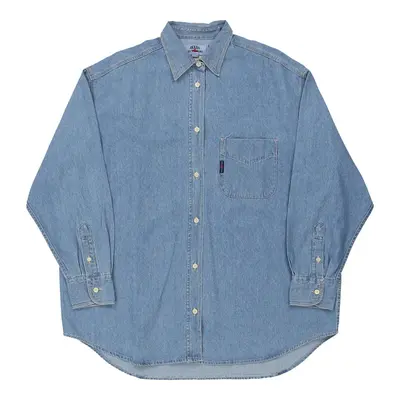 Les Copains Denim Shirt - XL Blue Cotton | Size: x-large
