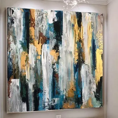 Abstract Acrylic Painting On Canvas Large Painting Colorful Painting | SPLASH OF PAINTS