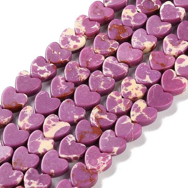 Dyed Synthetic Imperial Jasper Beads Strands