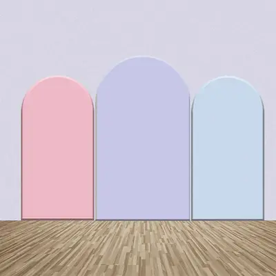 Light Pink Purple Blue Color Party Arch Backdrop Kit - Aperturee