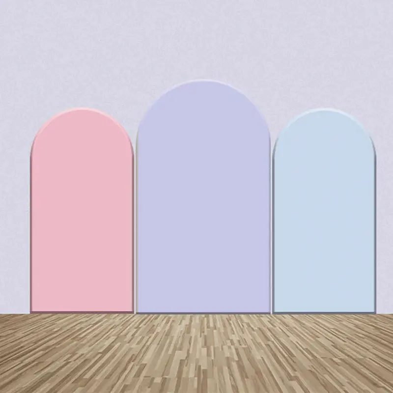 Light Pink Purple Blue Color Party Arch Backdrop Kit - Aperturee
