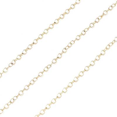 Yellow Gold Filled Cable Chains