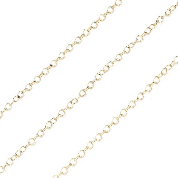 Yellow Gold Filled Cable Chains