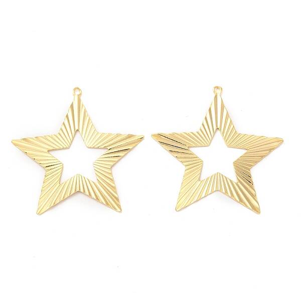 Rack Plating Brass Filigree Pendants