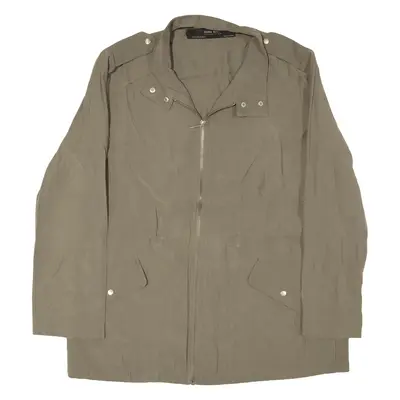 ZARA Basic Jacket Brown Womens M