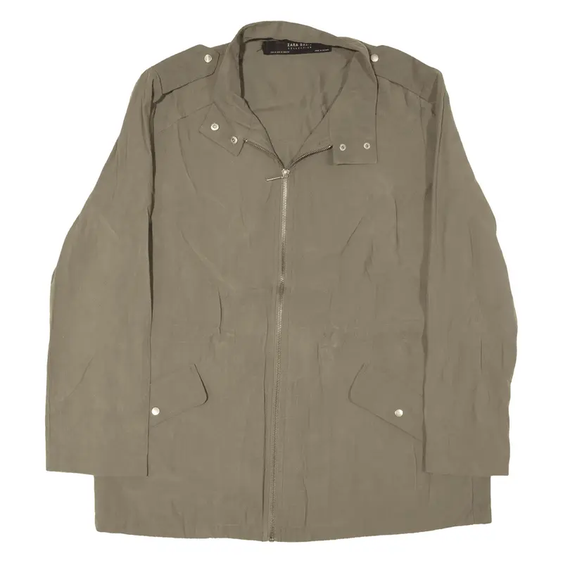 ZARA Basic Jacket Brown Womens M