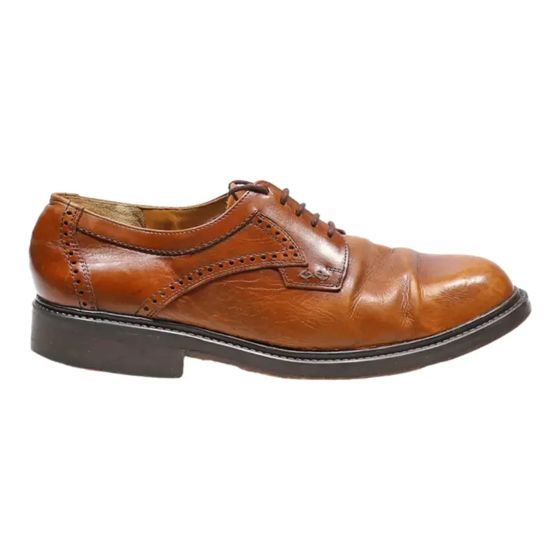 LLOYD MARSHALL Derby Shoes Brown Leather Mens UK 9