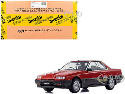 Nissan Skyline 2000 Turbo Intercooler RS-X RHD (Right Hand Drive) Red and Black 1/18 Model Car by Kyosho