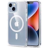 For Apple iPhone 16 15 14 13 12 Pro Max 11 Plus Clear Case Slim Plating Cover With MagSafe Transparent Shockproof Protection ...