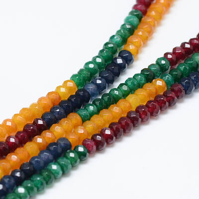 Natural White Jade Bead Strands