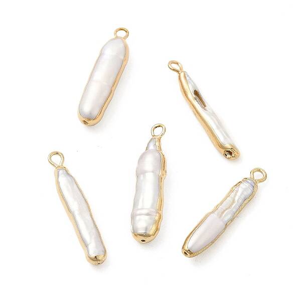 Baroque Natural Keshi Pearl Pendants