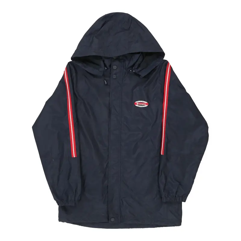 Champion Jacket - Large Navy Polyester