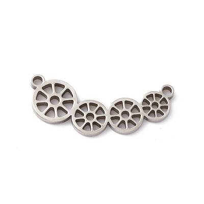 Non-Tarnish 201 Stainless Steel Connector Charms