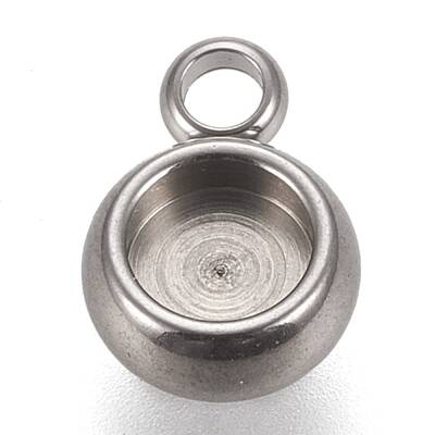 Non-Tarnish 304 Stainless Steel Pendant Cabochon Settings