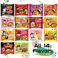 Korean Spicy Samyang Ramen Buldak Hot Chicken Ramen Noodle, 14 Flavors
