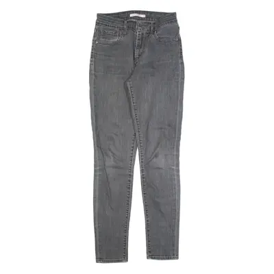 LEVI'S 721 High Rise Womens Jeans Grey Slim Skinny W26 L29
