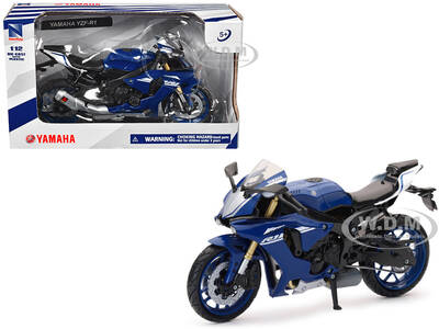 Yamaha YZF-R1 Motorcycle Blue 1/12 Diecast Model by New Ray