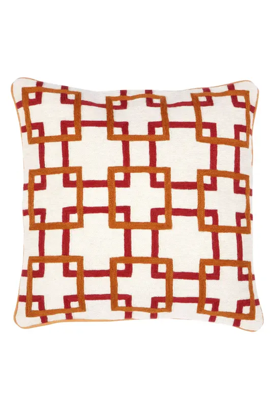 Orange and White Pillow | Eichholtz Bradburry