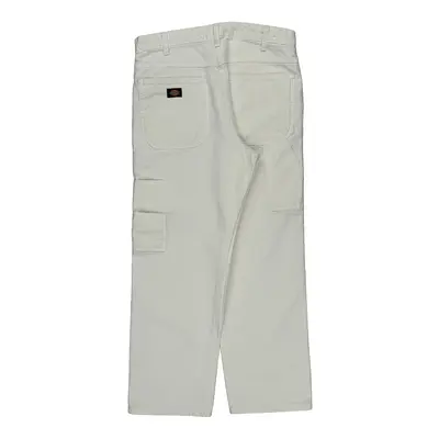 Dickies Carpenter Trousers - 32? Waist White Cotton