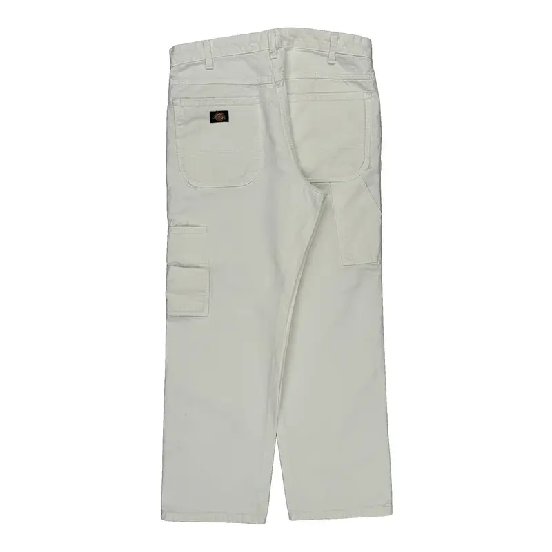 Dickies Carpenter Trousers - 32? Waist White Cotton