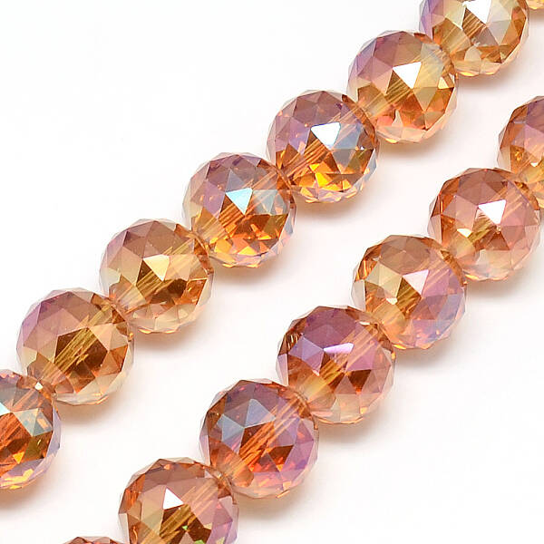 Electroplate Glass Bead Strands