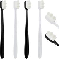 4Pcs Soft Bristle Toothbrush Soft Micro Nano Toothbrush with 20000 Bristles Extra Soft Toothbrush for Sensitive Teeth Soft Ma...