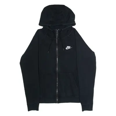 NIKE Mens Black Hoodie Full Zip M
