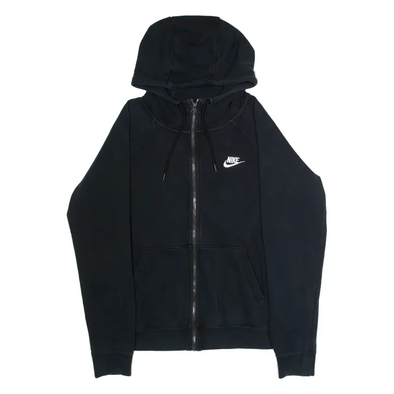 NIKE Mens Black Hoodie Full Zip M