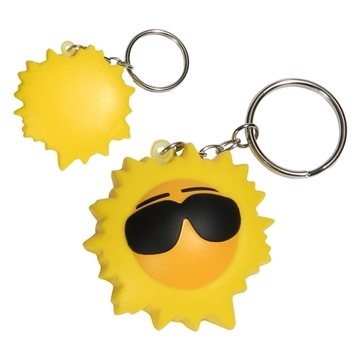 150 Promotional Cool Sun Key Chain - Stress Reliever - ...