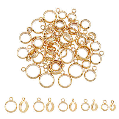 50Pcs 5 Style 201 Stainless Steel Tube Bails