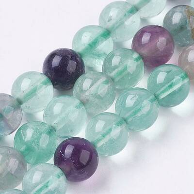 Natural Fluorite Bead Strands