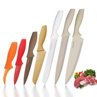 14 Pieces, Kitchen Knife Set, 7 Knives, 7 Protective Sleeves, Can Cut Meat and Vegetables, Can Cut Fruit, Can Cut Steak, Dish...