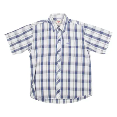 LEE COOPER Regular Mens Shirt Blue Check L