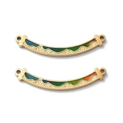 Ion Plating(IP) 304 Stainless Steel Enamel Connector Charms