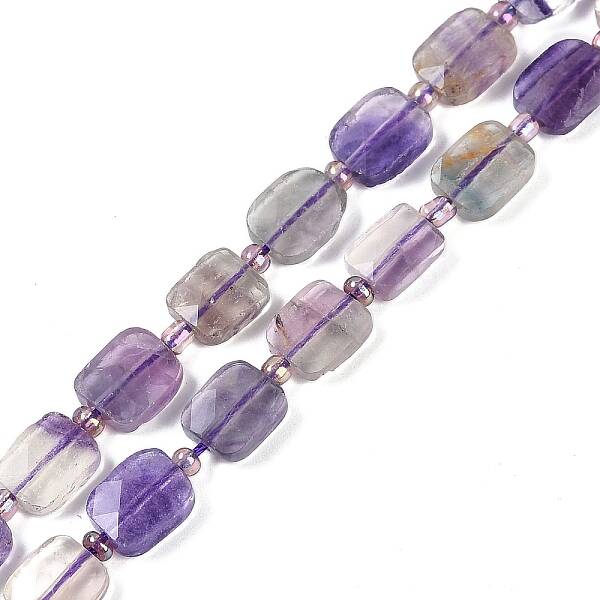 Natural Colorful Fluorite Beads Strands