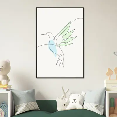 Whispering Wings - Modern Hummingbird Design