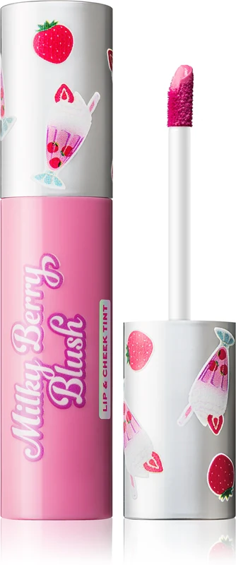 I Heart Revolution Milkshake Milky Berry Blush Multifunctional Makeup For Lips And Face Color Strawberry Shake 10 Ml